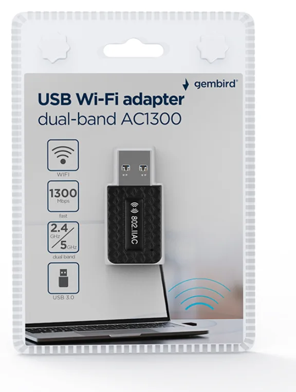 Gembird AC1300 WLAN 867 Mbit/s