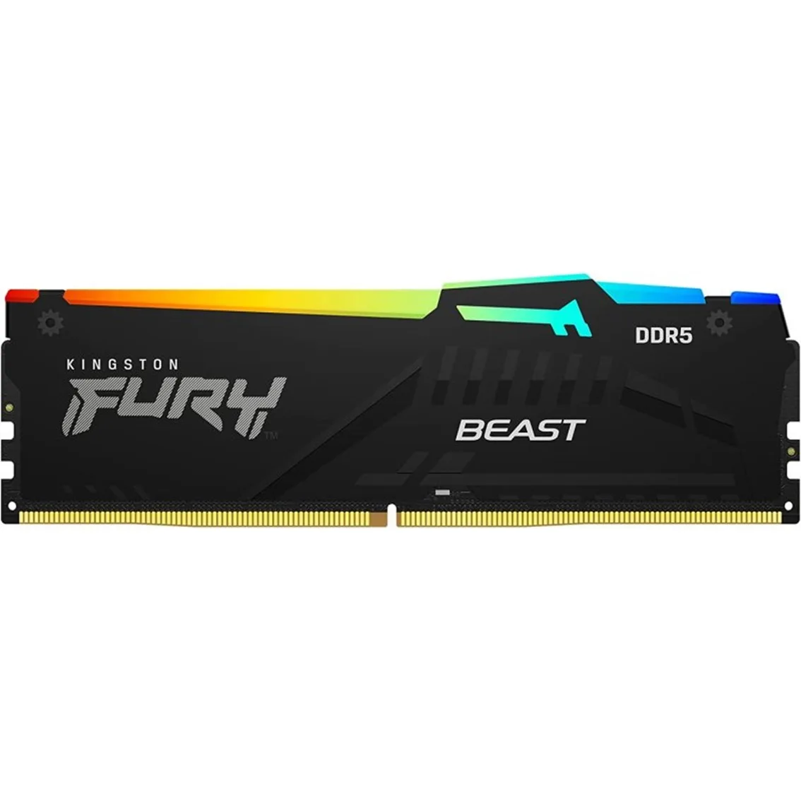 Memoria ram ddr5 8gb kingston - 6000 mhz - pc5 - 48000 - fury beast rgb - cl36 - 1.25v - am5