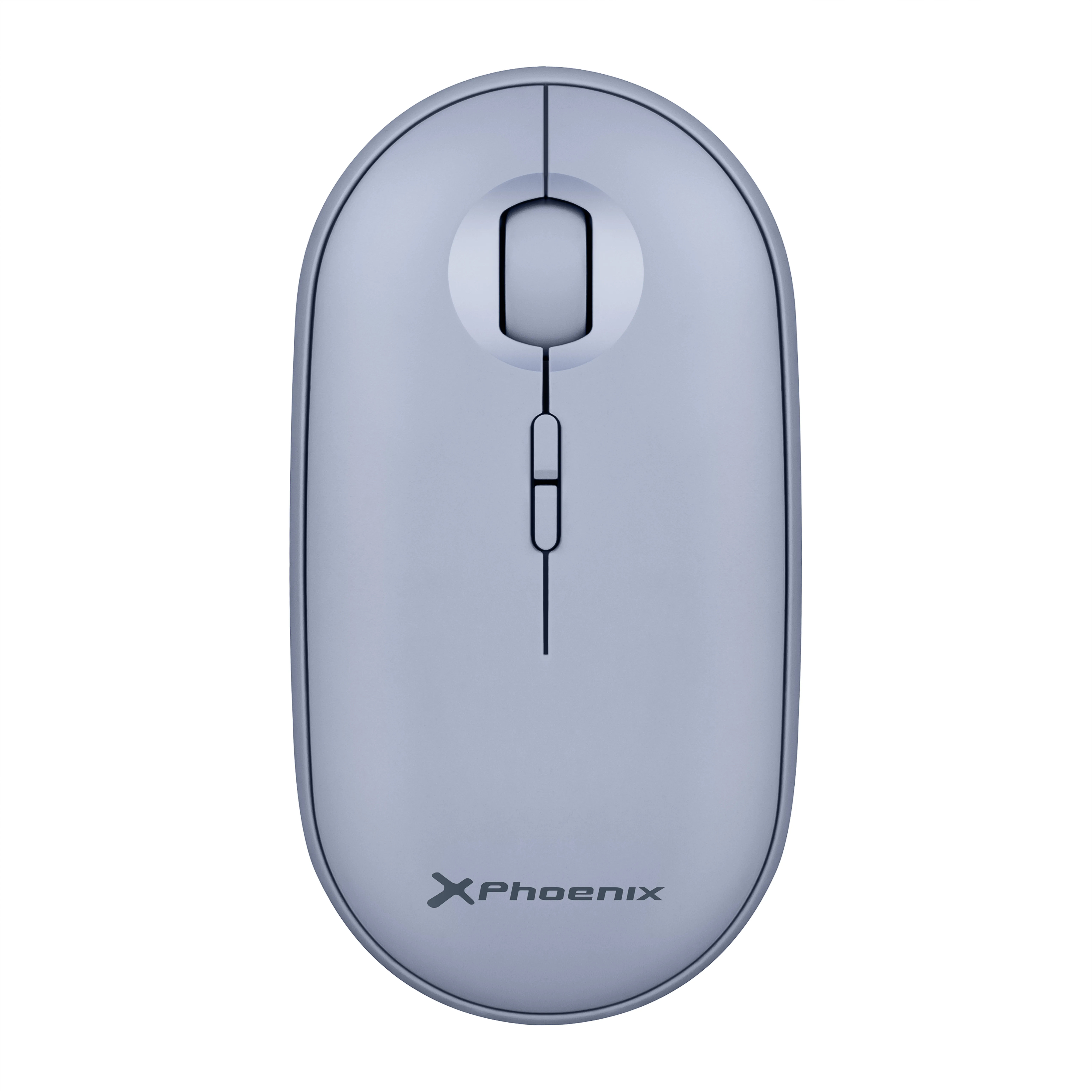 Ratón inalambrico rebble bluetooth y 2.4 ghz hasta 3 dispositivos con receptor usb clic silencioso para portátil notebook pc chomebook mac color azul