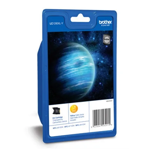Cartucho tinta brother lc1280xlybp amarillo 1200 paginas mfcj6510dw - mfcj6710dw - mfcj6910dw