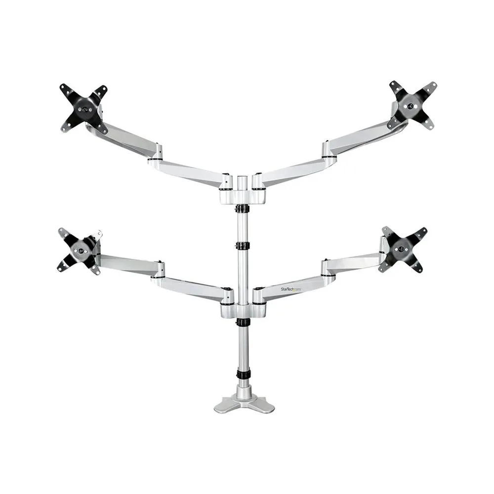 Soporte mesa startech vesa hasta 27 pulgadas 100x100mm max 45.2kg brazo cuadruple