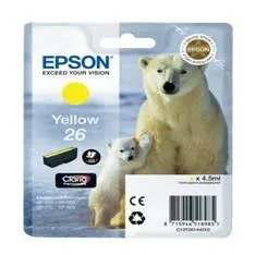 Cartucho tinta epson t261440 amarillo xp - 600 - 605 - 700 - 800 - oso polar