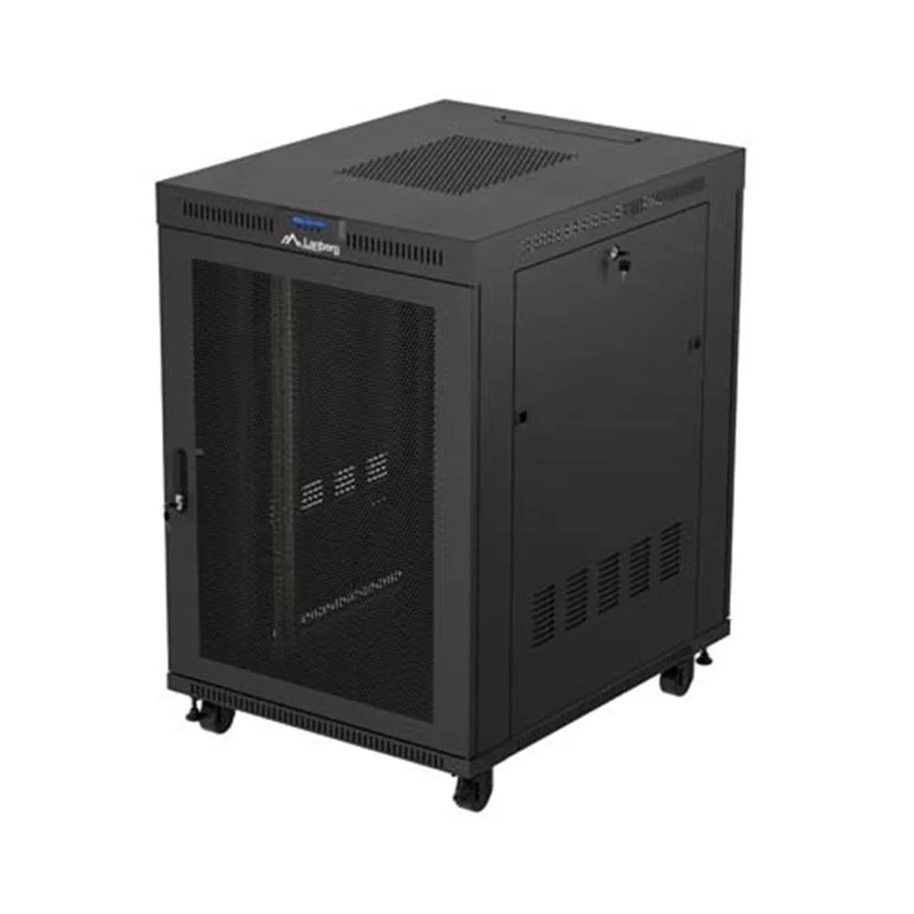 Lanberg FF01-8022-23BL armario rack 22U Rack o bastidor independiente Negro