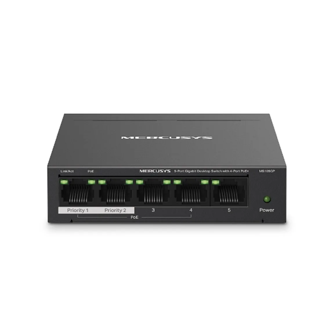 Switch mercusys ms105gp 5 puertos - 10 - 100 - 1000mbps - rj45