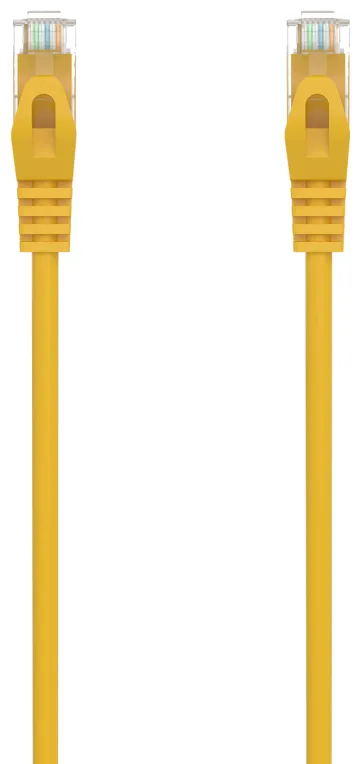 AISENS Cable de Red Latiguillo RJ45 LSZH Cat.6A 500 Mhz UTP AWG24, Amarillo, 2.0M