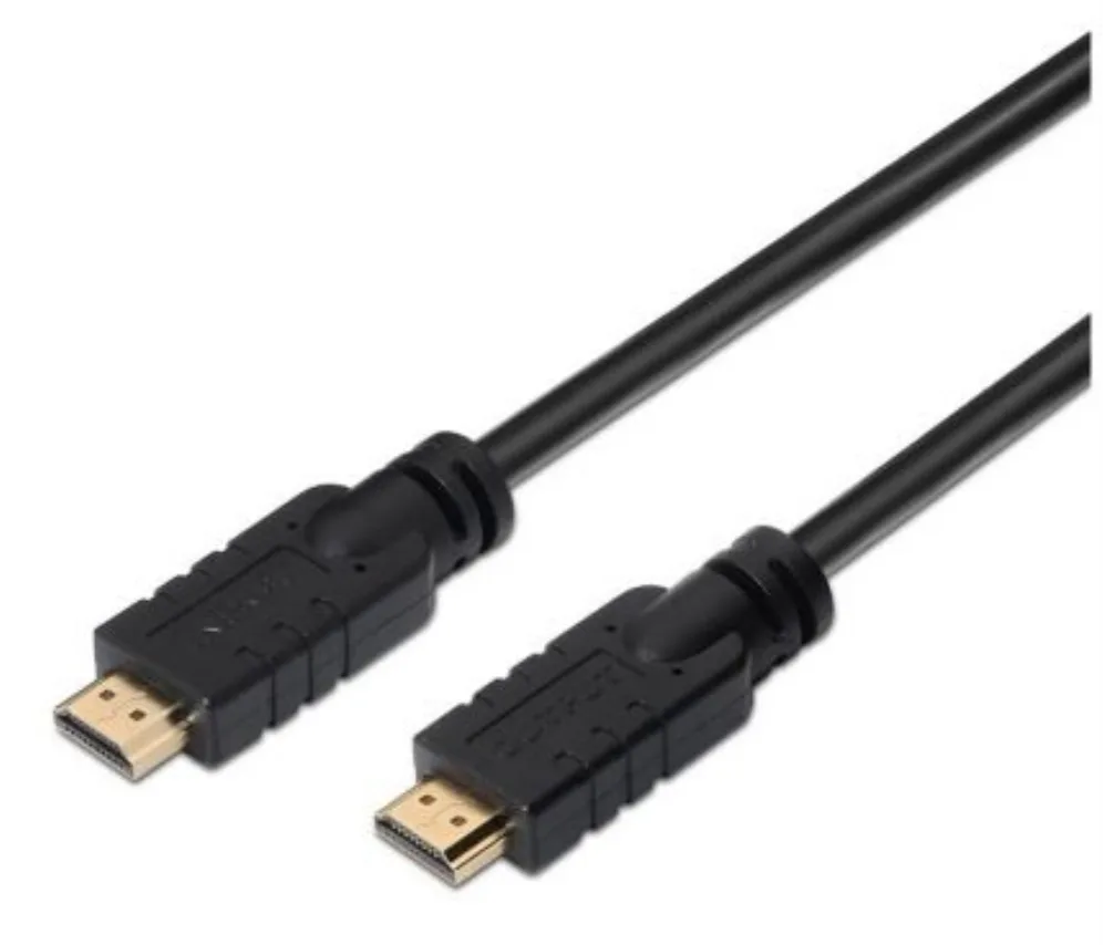 Cable HDMI Aisens 1.4 A119-0103/ HDMI Macho - HDMI Macho/ 15m/ Negro