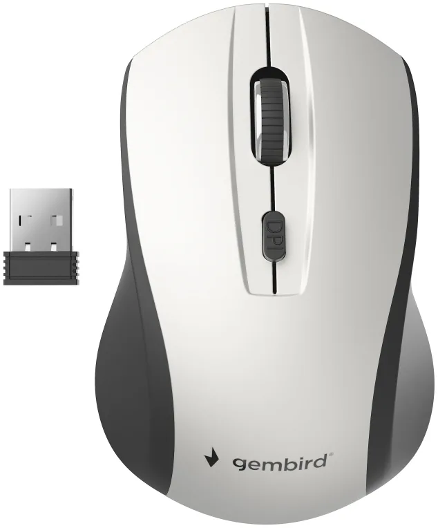 Gembird MUSW-4B-02-BS ratón Oficina Ambidextro RF inalámbrico Óptico 1600 DPI