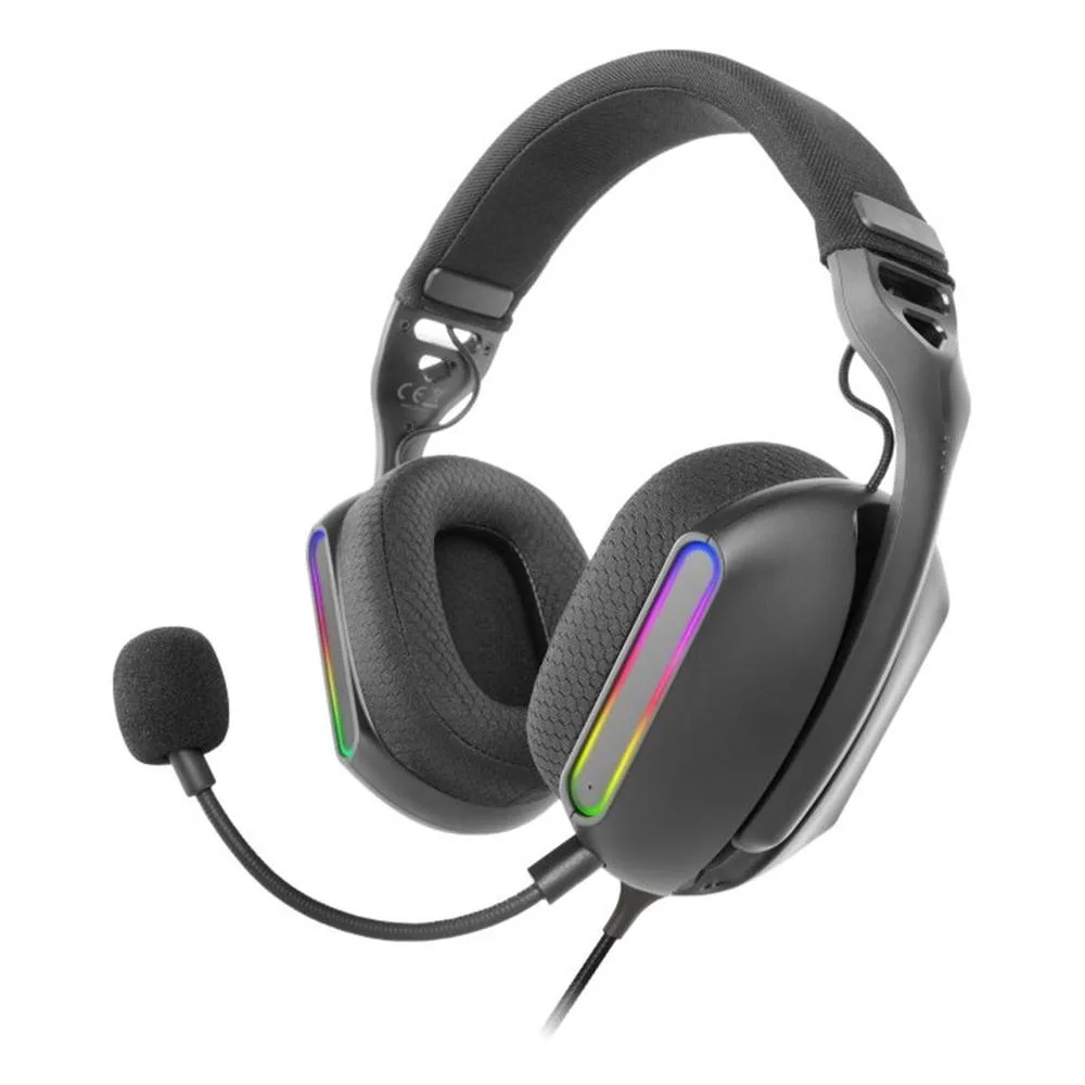 Auriculares Gaming con Micrófono Mars Gaming MH-PRO/ Jack 3.5/ USB/ Negros