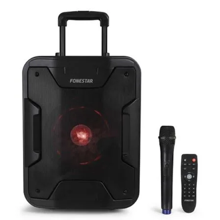 Altavoz portatil fonestar california 200w - jack - auxiliar - funcion karaoke - bluetooth - usb - mp3 - radio fm - microfono