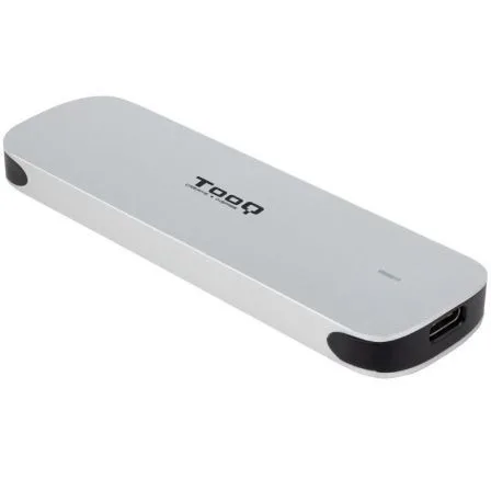 Carcasa disco duro tooq tqe - 2202s para ssd m.2 usb tipo c plata