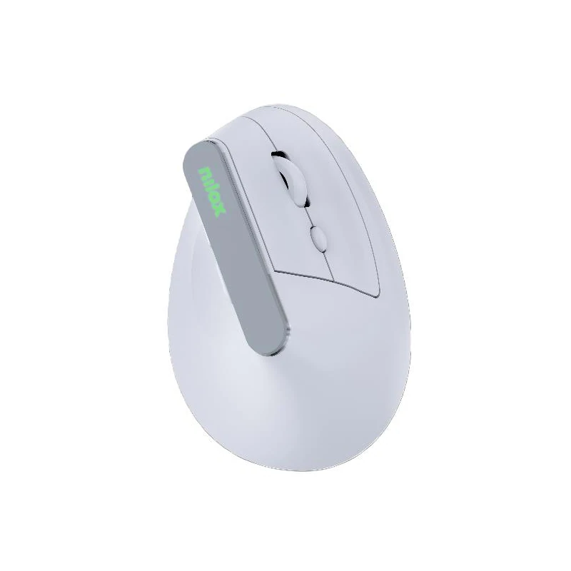 Nilox Ratón Wir Vertical Rec. Silen 1600DPI Blanco