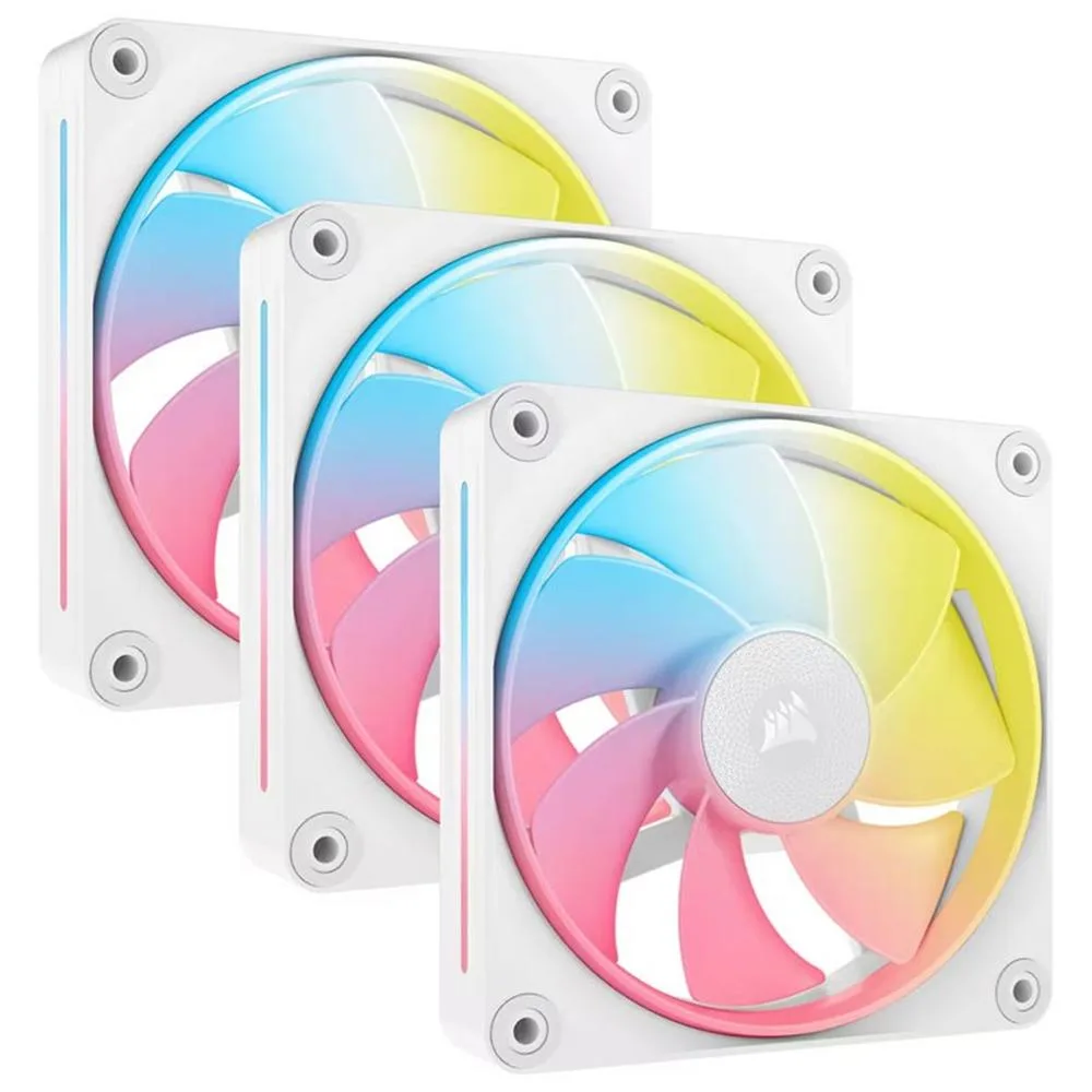 Ventilador caja corsair lx120r icuelink rgb 3 x 120mm blanco