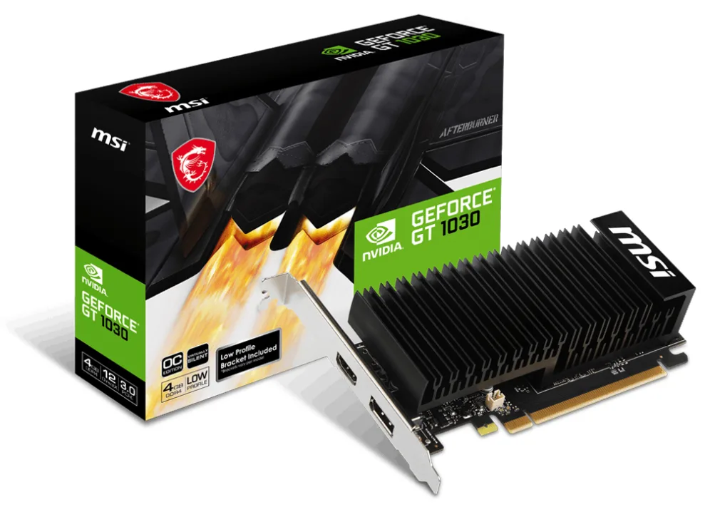 MSI GeForce GT 1030 4GHD4 LP OC NVIDIA 4 GB GDDR4