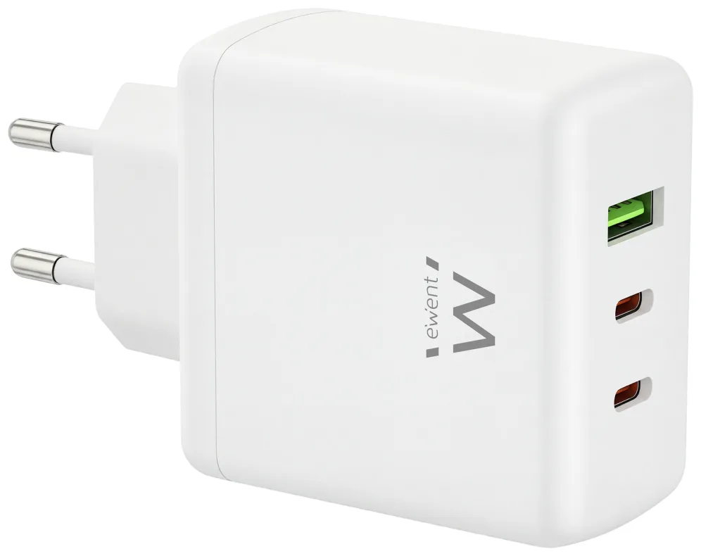 Cargador ewent ew1333 95w 2x usb tipo c - usb tipo a