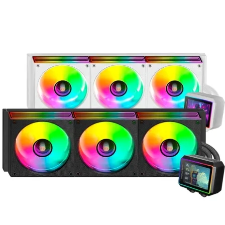 Kit refrigeracion liquida mars gaming mlvisionii360 argb 3x120mm negro