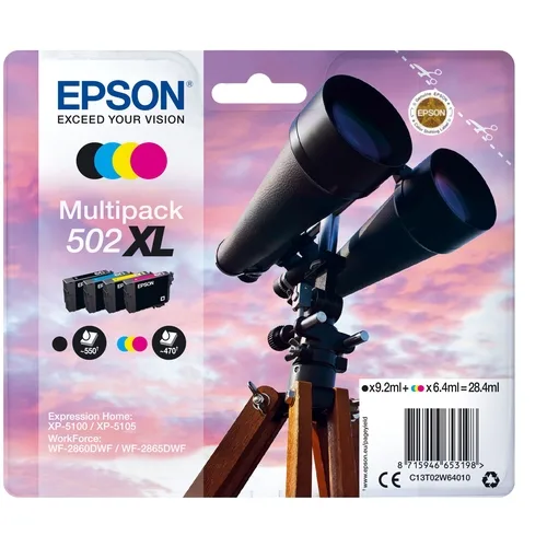 Multipack tinta epson 502xl negro cian magenta amarillo ink