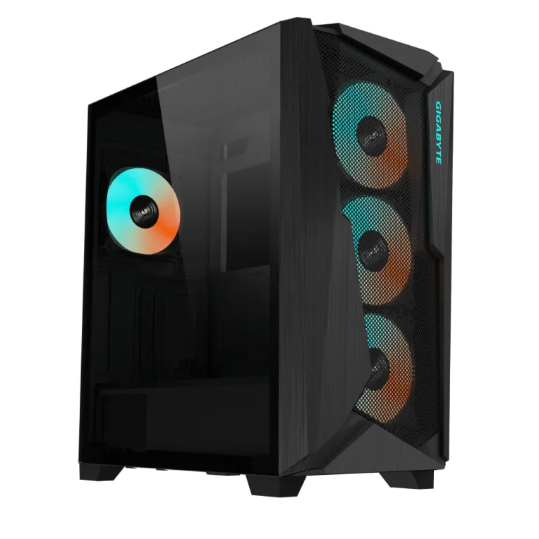 Caja gaming gigabyte ac301gw atx 2xusb3.0 1xusbc rgb s - f negro