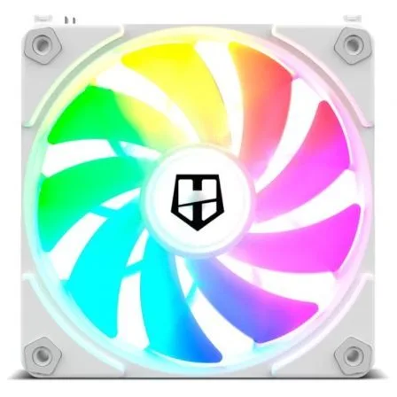 Ventilador caja nox hummer easylink argb 120mm blanco