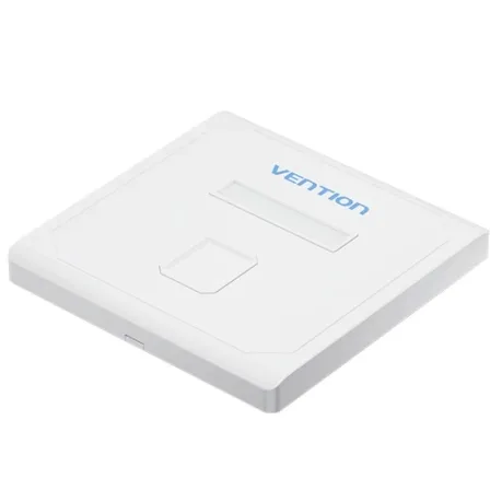 Placa de Pared Keystock Vention IFDW0/ 1 Puertos RJ45