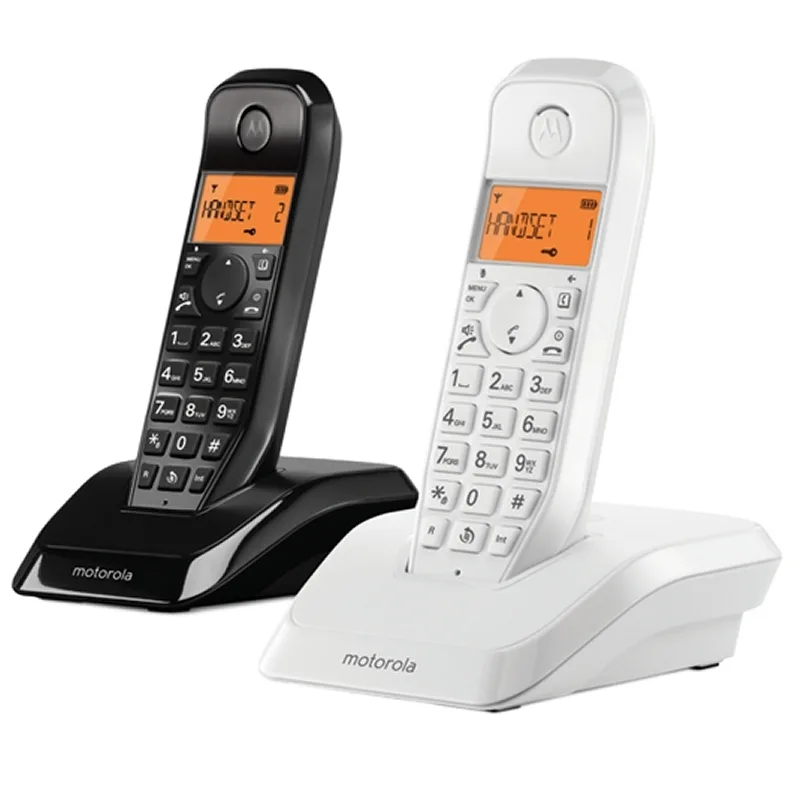 MOTOROLA S1202 Telefono DECT DUO Blanco - Negro