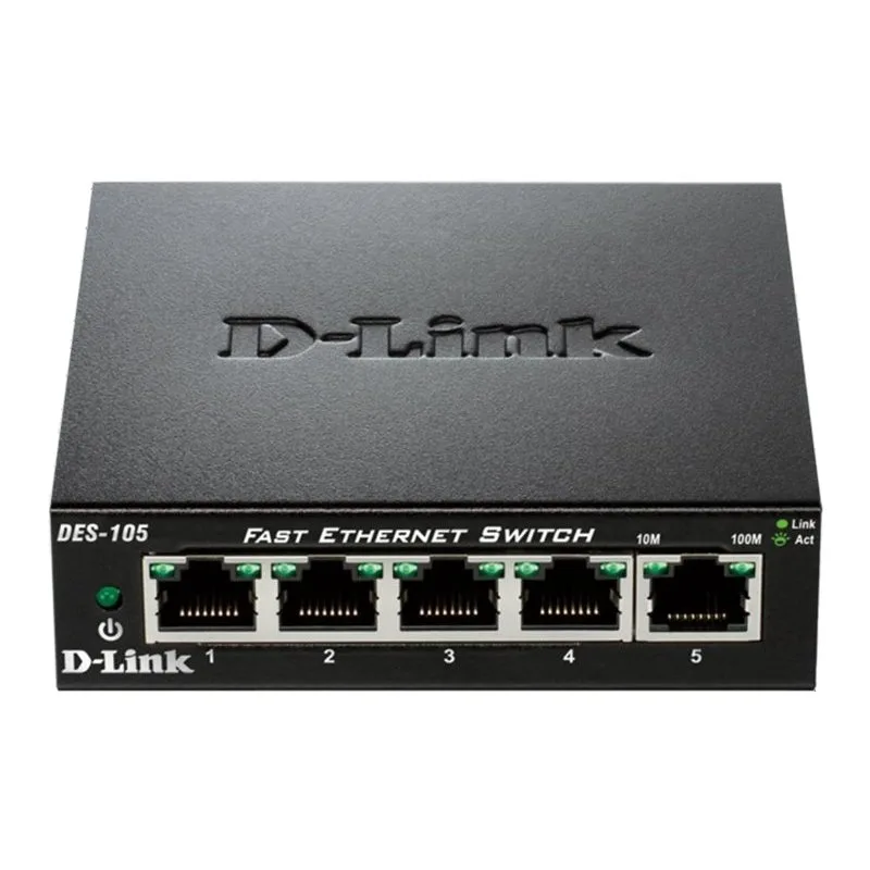 D-Link DES-105 Switch 5x10-100Mbps Metal