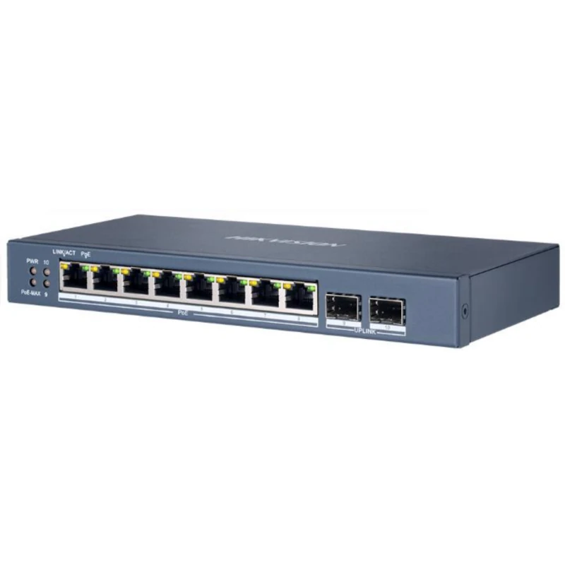 Hikvision DS-3E1510P-EI-M (B) Switch 8xGb PoE 2xGb