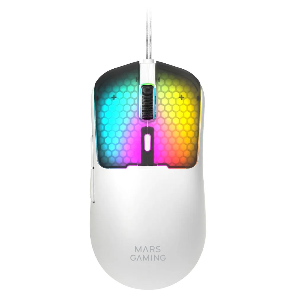 Raton mars gaming mm - viperw rgb blanco