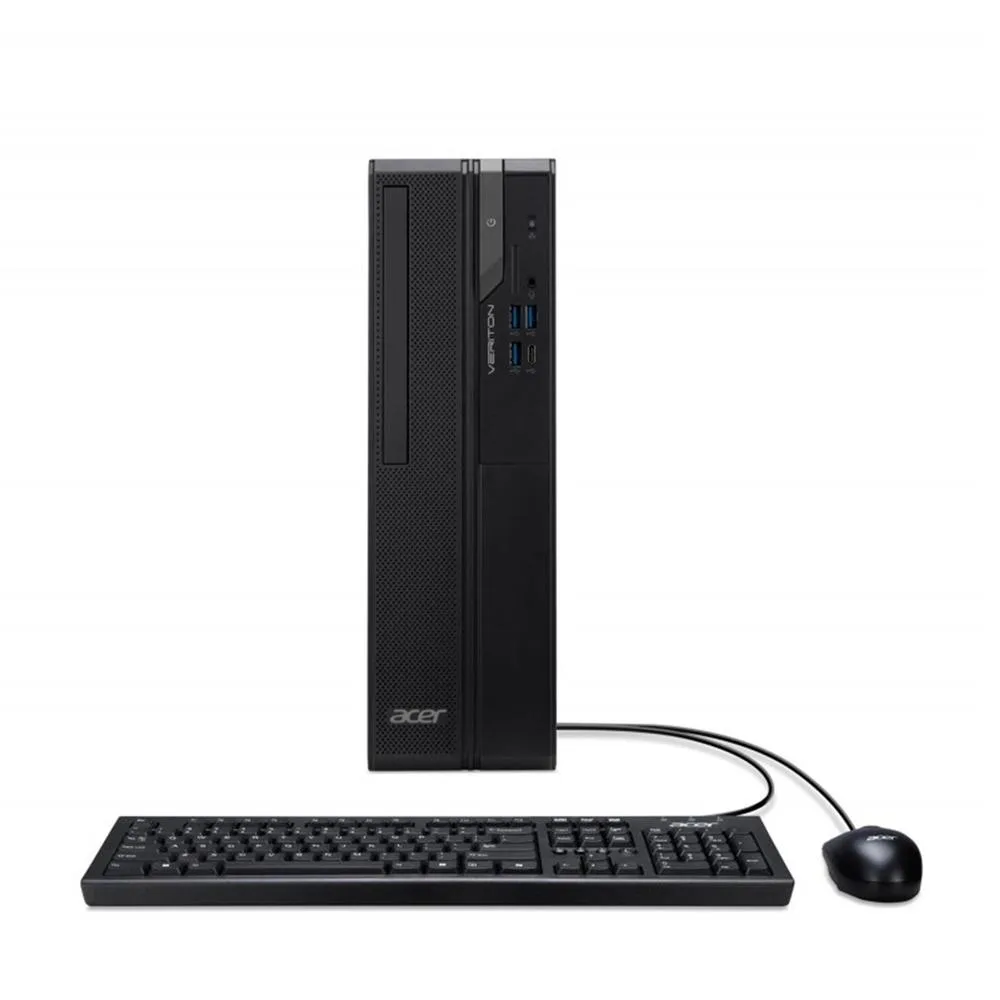 Ordenador acer veriton vx2722g i3 - 14100 - 8gb - ssd 512gb - w11p negro + teclado y raton