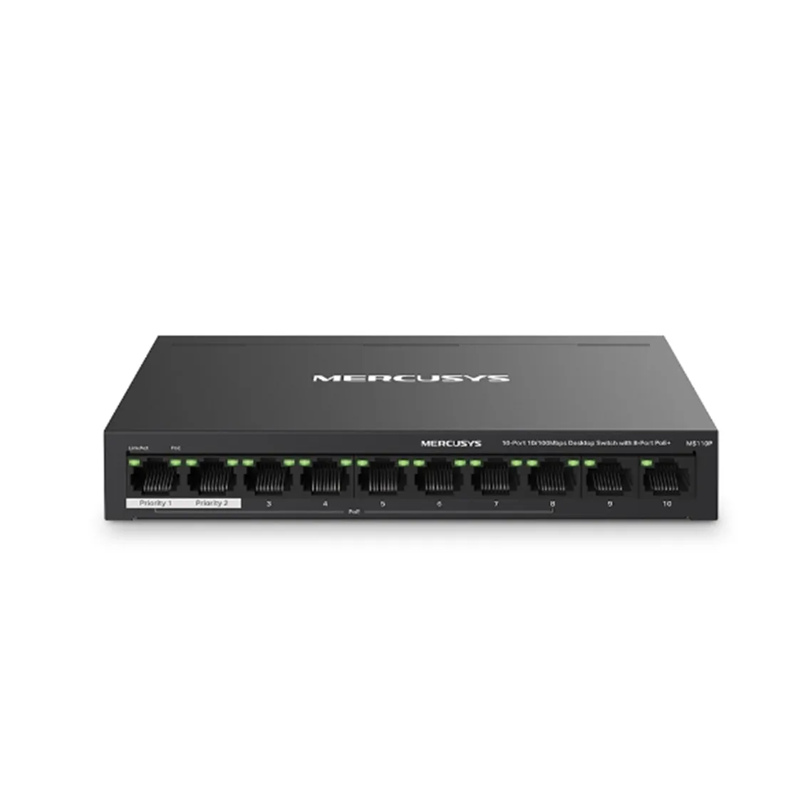 Switch mercusys ms110p 10 puertos - 10 - 100mbps - rj45