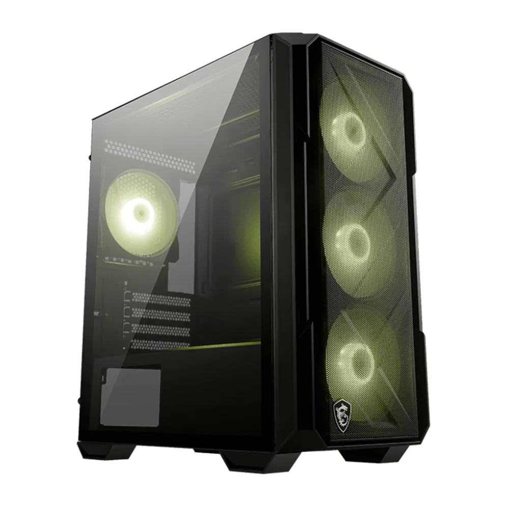 Caja ordenador gaming msi mag forge m120r airflow matx argb cristal templado negra