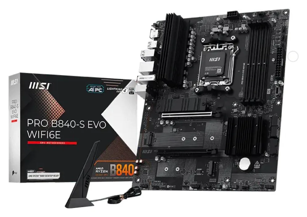 MSI Pro B840-S EVO WIFI6E AMD B840 Zócalo AM5 ATX