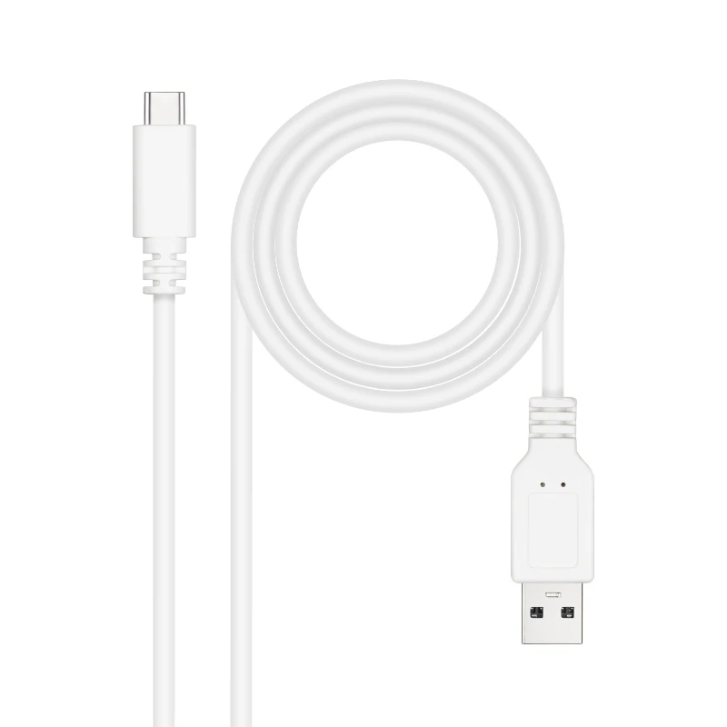 Nanocable Cable USB 2.0 3A USB-C-M-M 0.5M Blanco