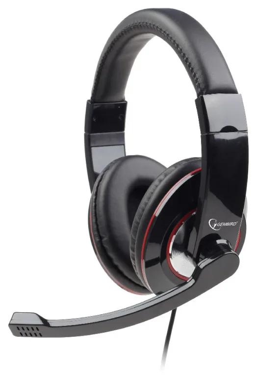 Gembird MHS-U-001 auricular y casco Auriculares Alámbrico Diadema Llamadas/Música Negro