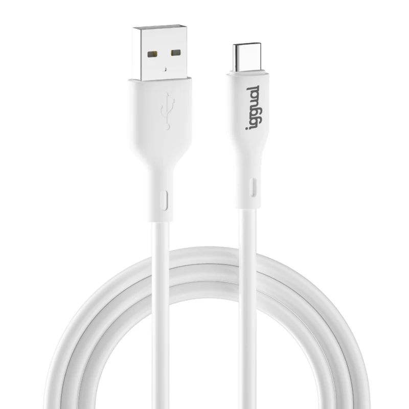 iggual Cable USB-A-USB-C 100 cm blanco Q3.0 3A