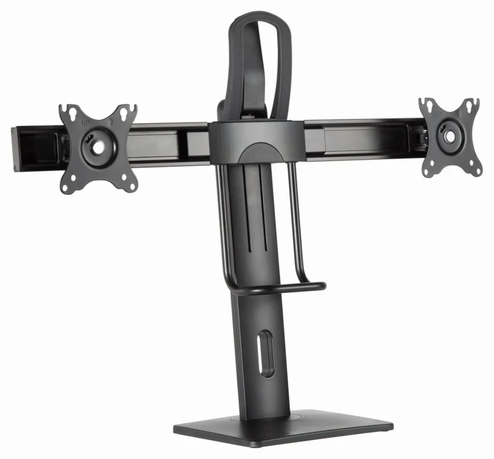Gembird MS-D2-01 soporte para monitor 68,6 cm (27") Escritorio Negro