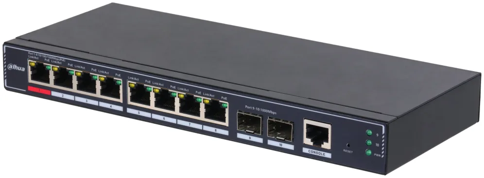 Switch it dahua dh - sg4010p - 2f 10 puertos